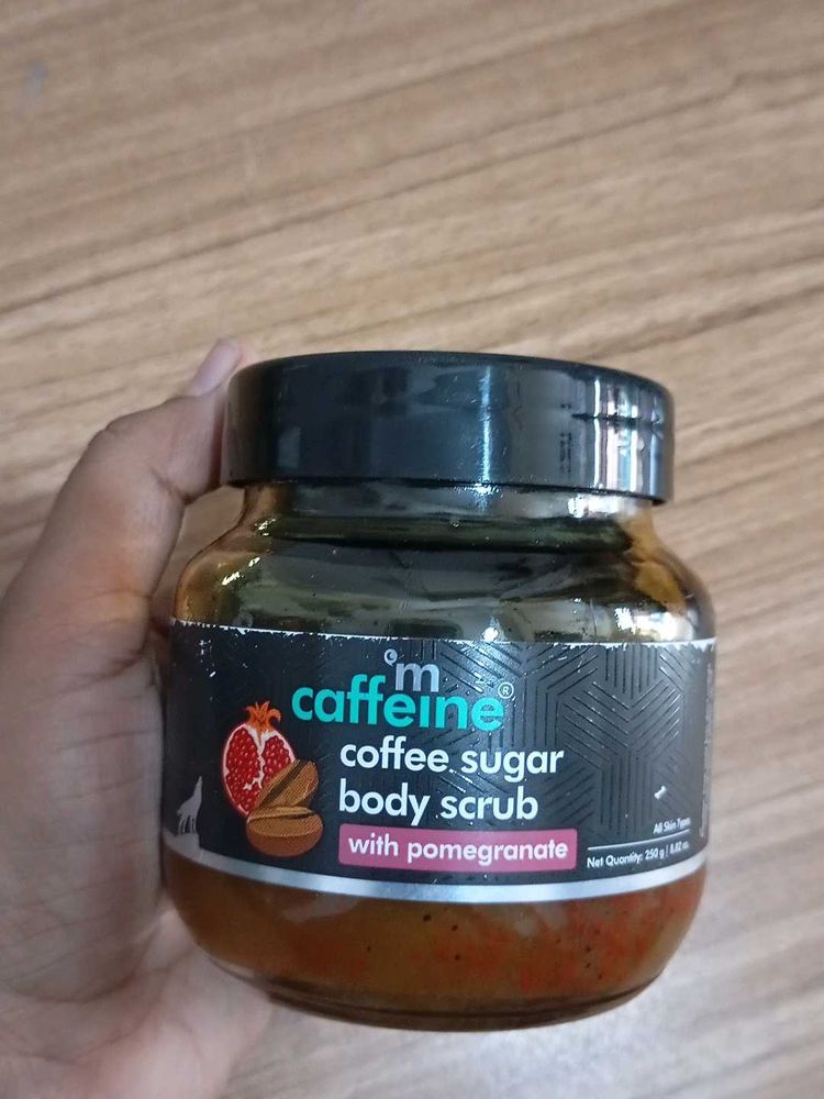 m caffeine pomegranate body scrub