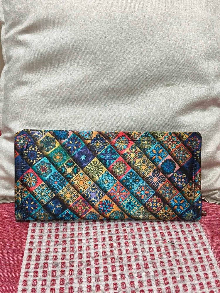 Vibrant Geometric Pattern Wallet
