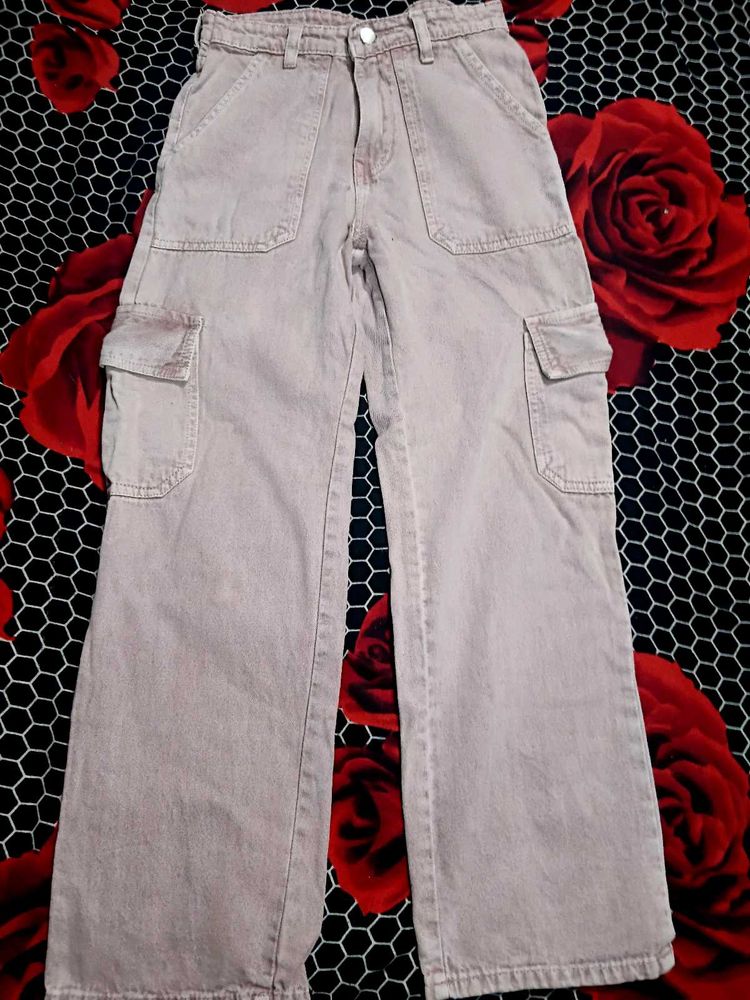 Light Pink Cargo Pants