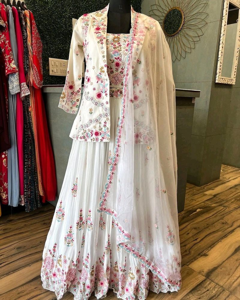 Beautiful Sarara with Koti and Dupatta