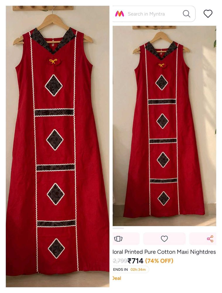 Comfortable Cotton Maxi Nightdress