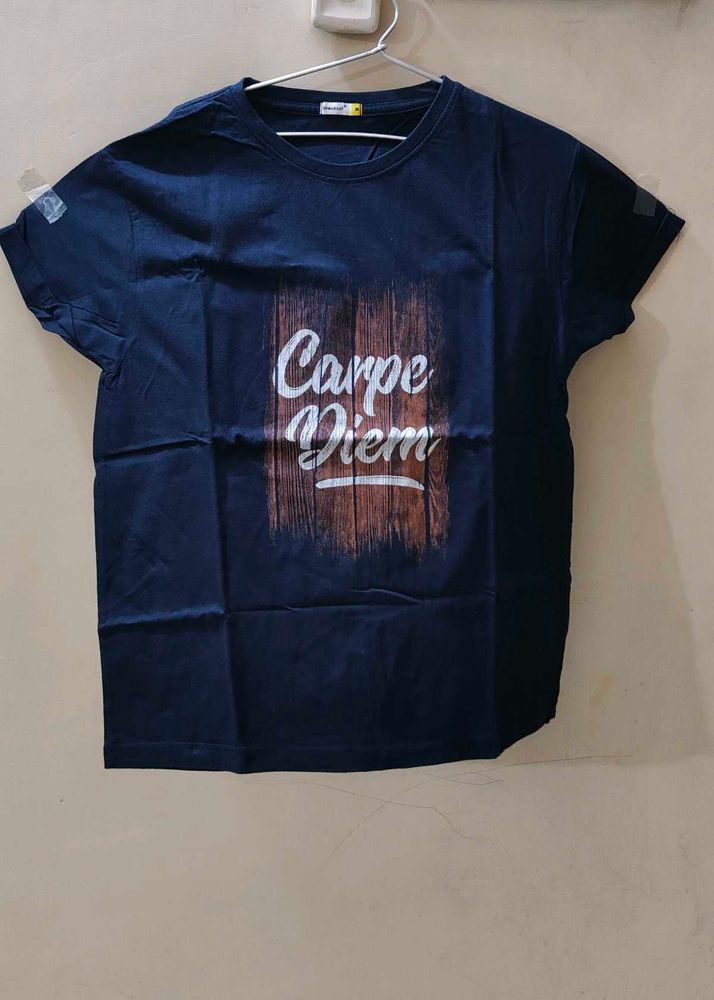 Printed Blue T-Shirt
