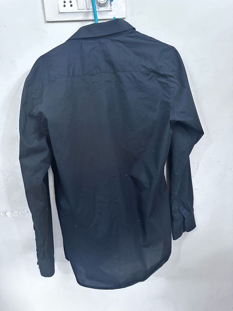 Classic Black Button-Up Shirt