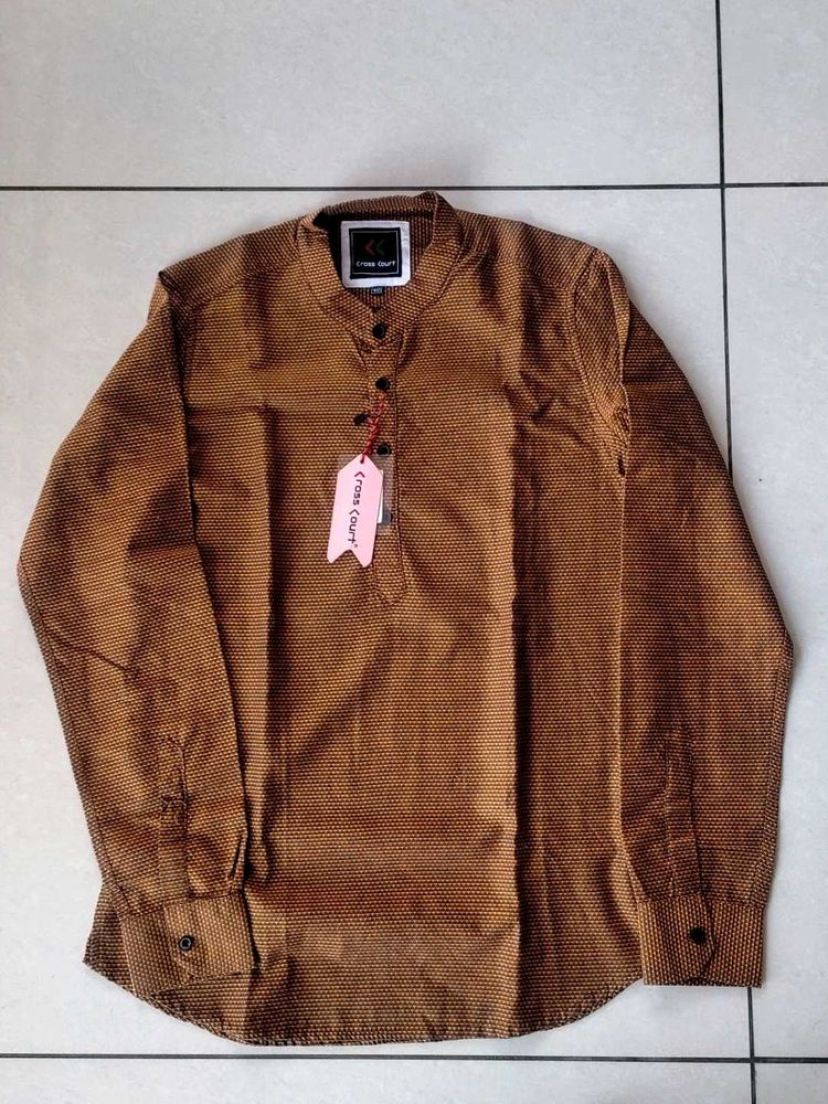 Stylish Brown Kurta Shirt