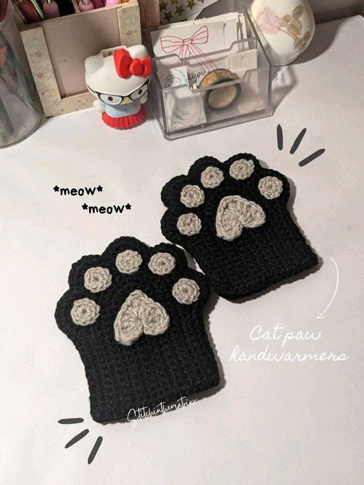 Cat hand gloves