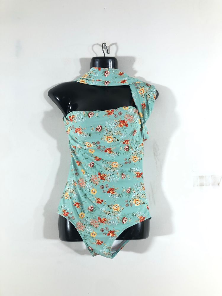 Cyan Blue Printed Swimsuit (Women’s)