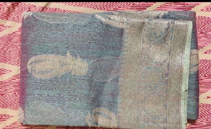 beautiful grey  saree