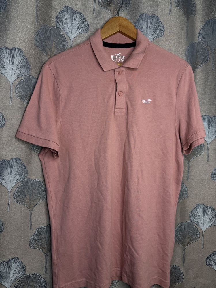 Hollister Pink Polo Tshirt
