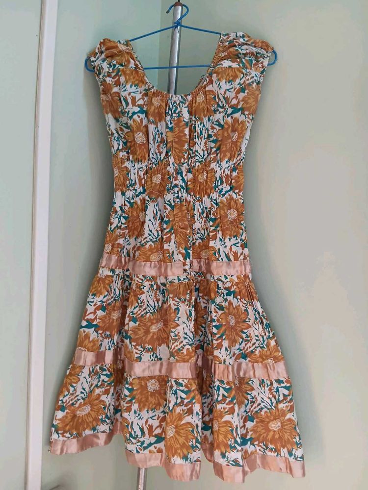Girls Floral Print Sundress