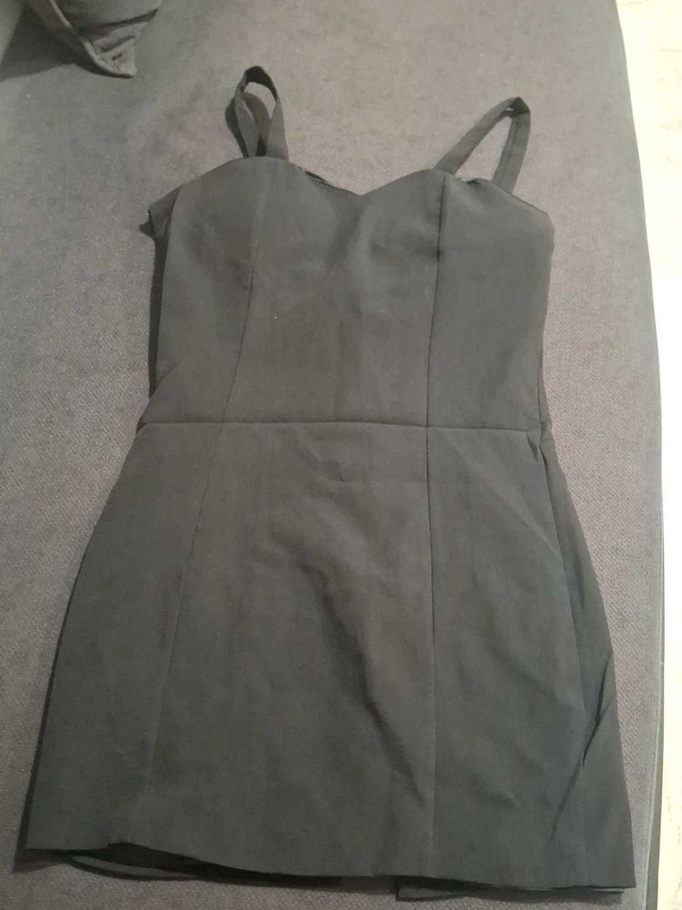 Black Mini Dress with Bow