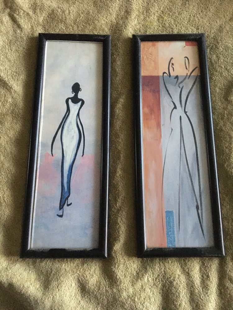 Framed Painting For Wall Decor Set Of 2