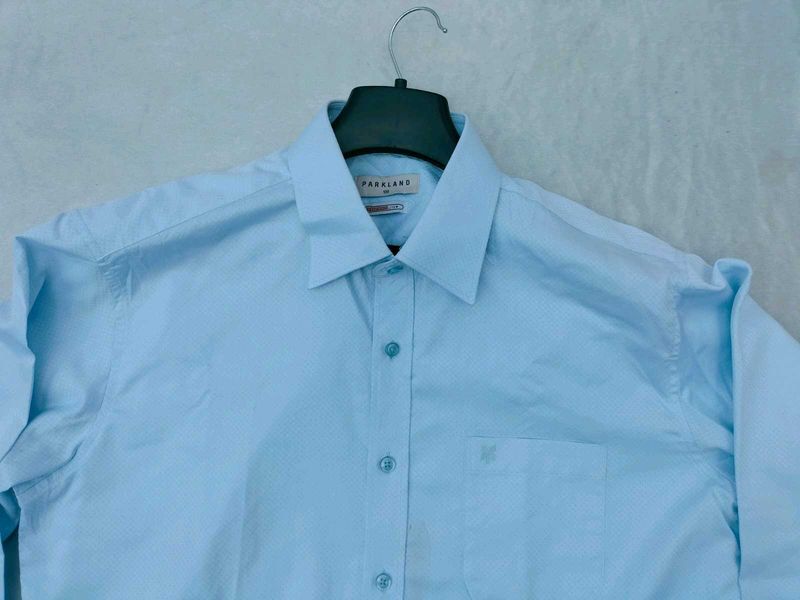 Parkland Men's Blue Dress Shirt