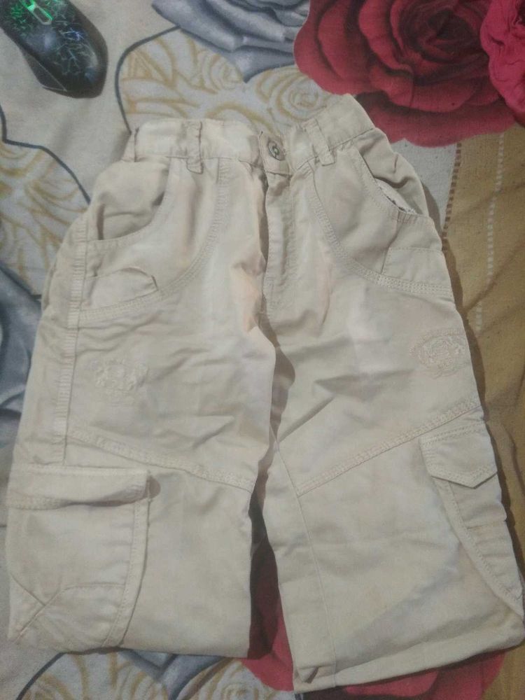 Toddler Khaki Cargo Pant