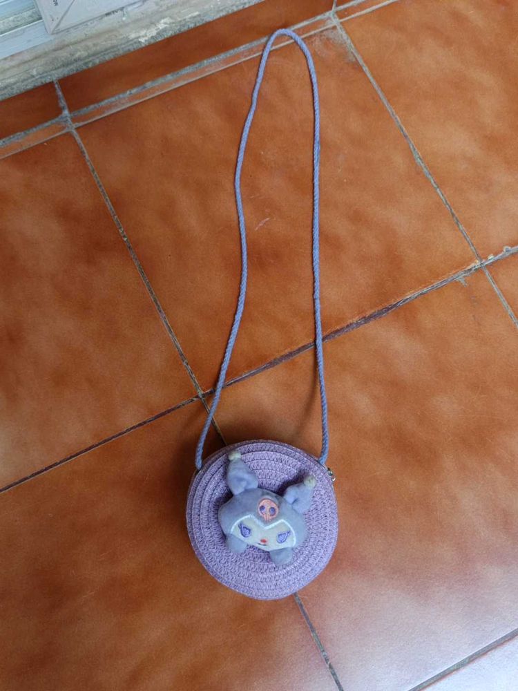 Cute Purple Sling Bag