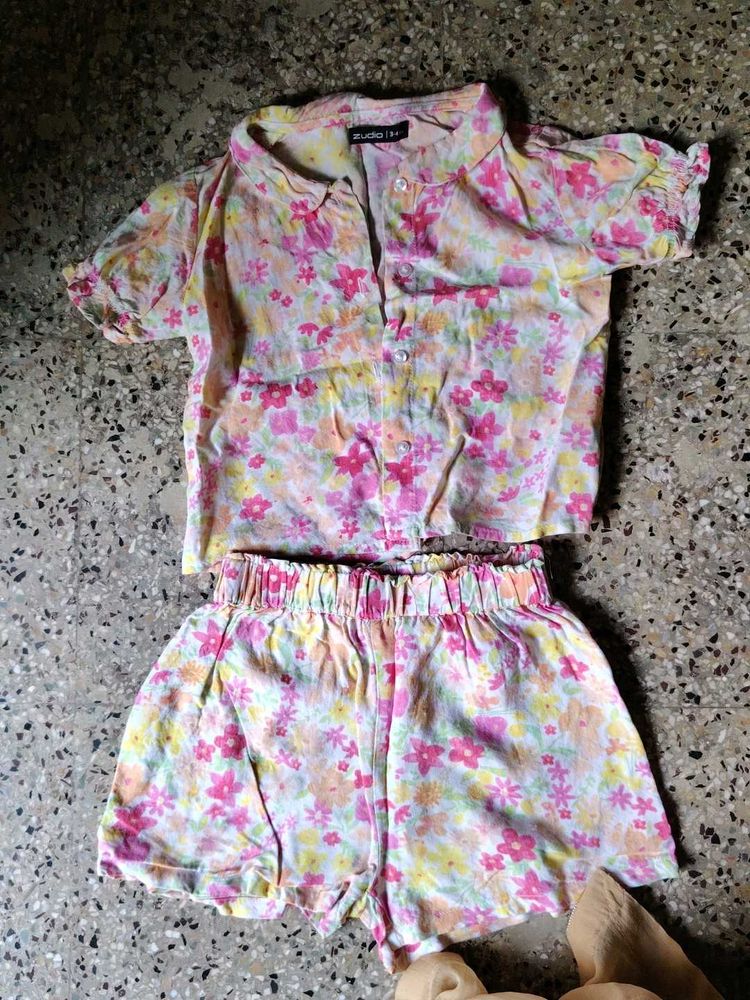 zudio girl Floral Kids dress