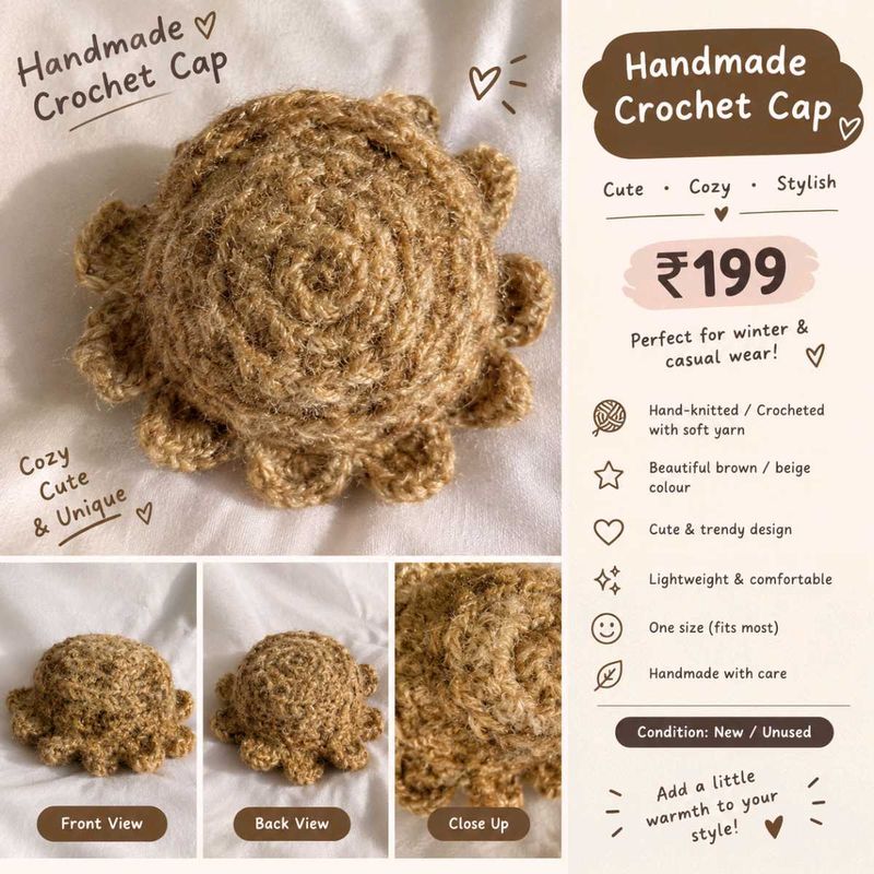 Handmade Crochet Cap