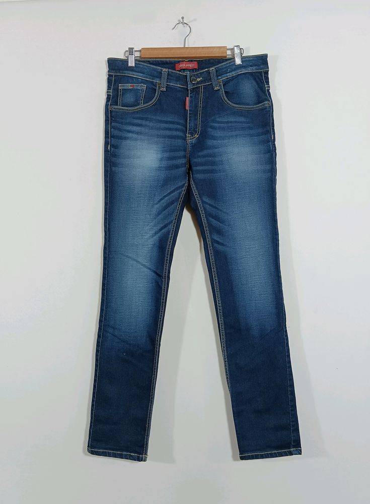 Faded Dark Blue Jeans (Men)