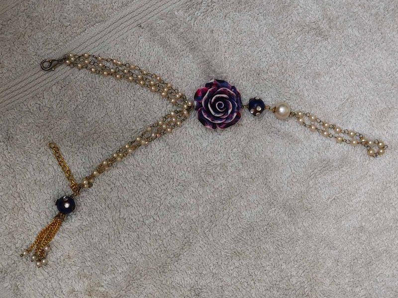 Boho Style Pearl &amp; Rose Kamarbandh