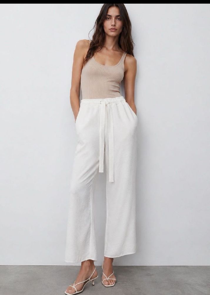 ZARA White Pants