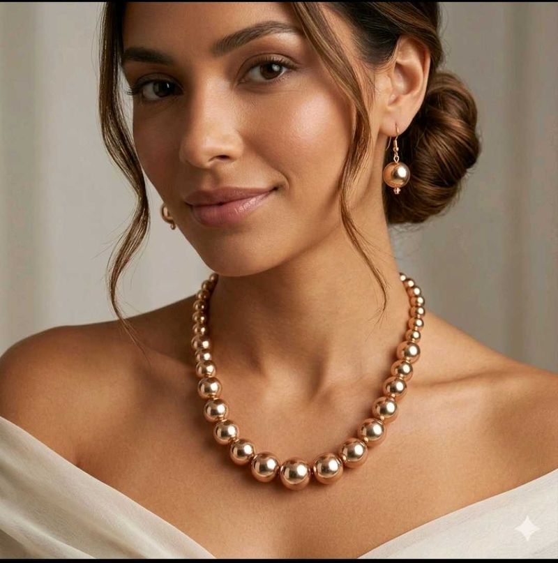Golden Chunky Pearl set (Free delivery)