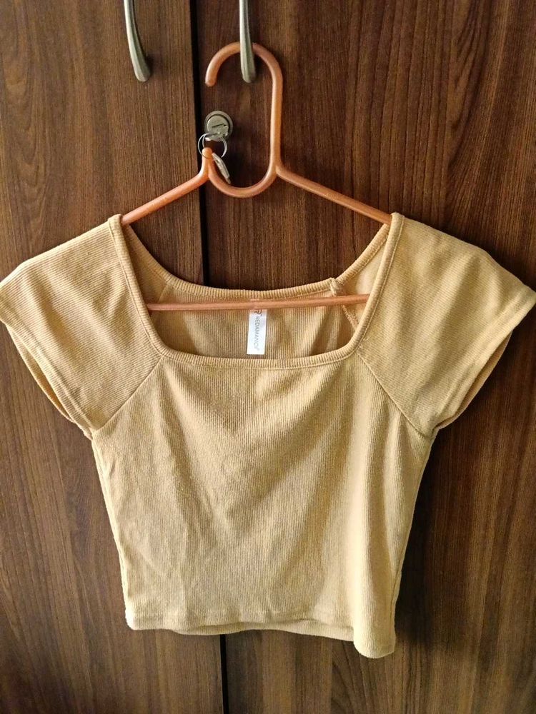 Square Neck Cropped Top