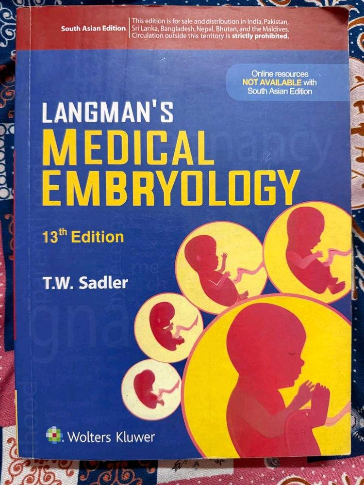 Langman's Medical Embryology 13th Edition MBBS