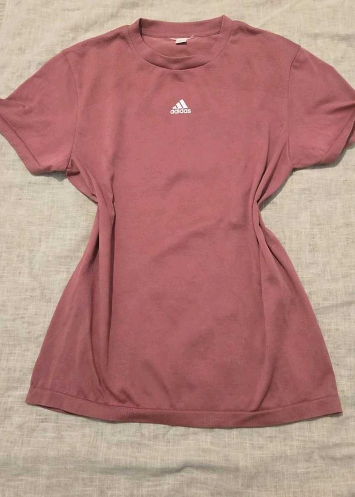 Adidas Pink T-Shirt perfect for run or gym