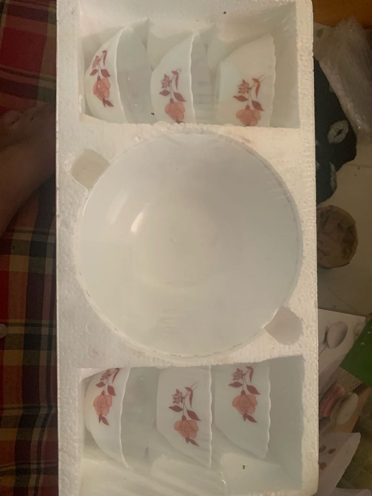 Floral Printed Bowl &amp; Cup Set