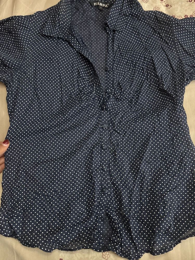 Harpa Polka Dot Short Sleeve Top