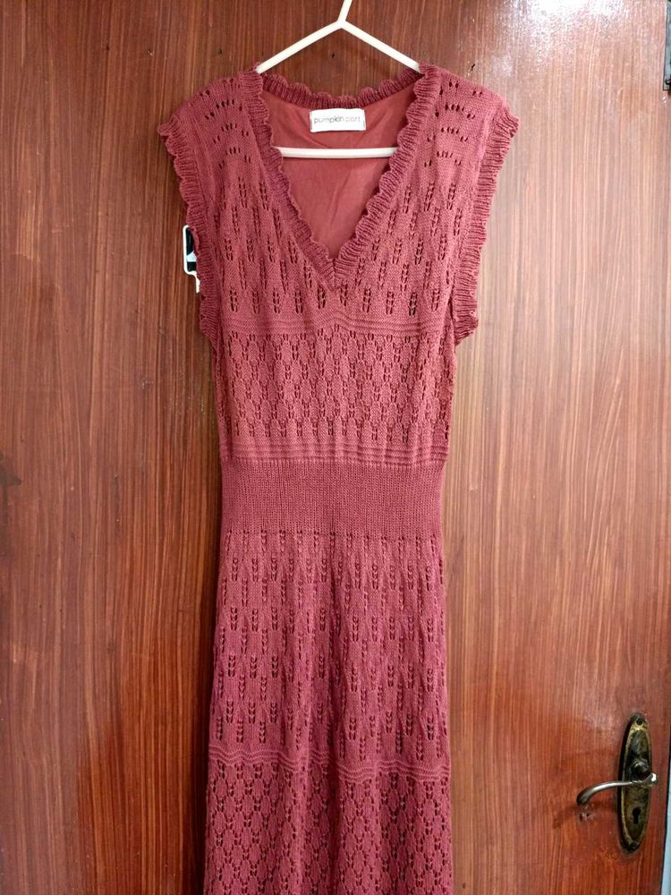 knitted lace dress