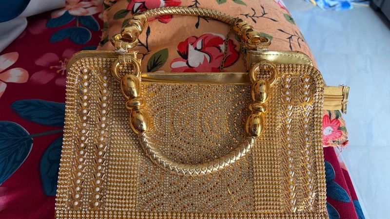 Gold Embellished Clutch