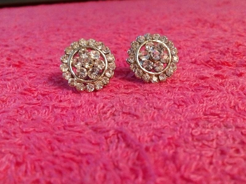 Brand New Stone Silver Studs