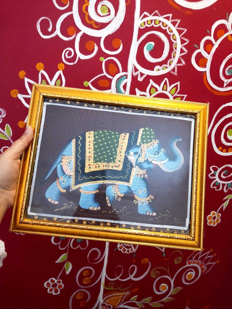 Elephant Cloth Painting