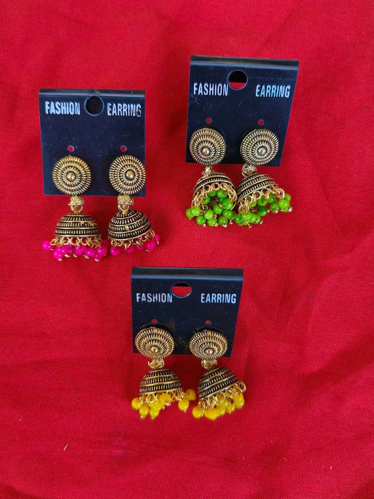 Stylish Jhumka Earrings Set