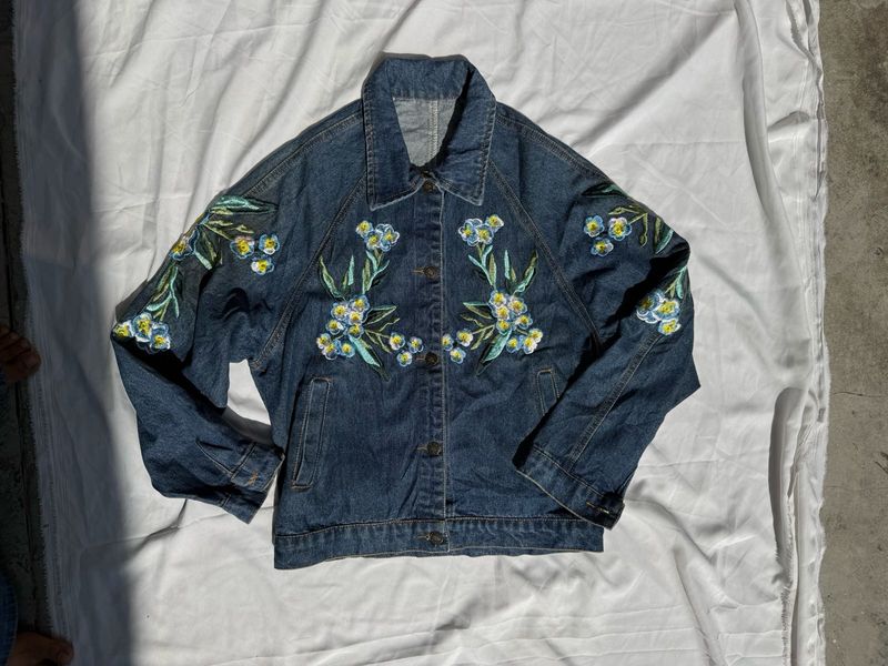 Embroidered Denim Jacket
