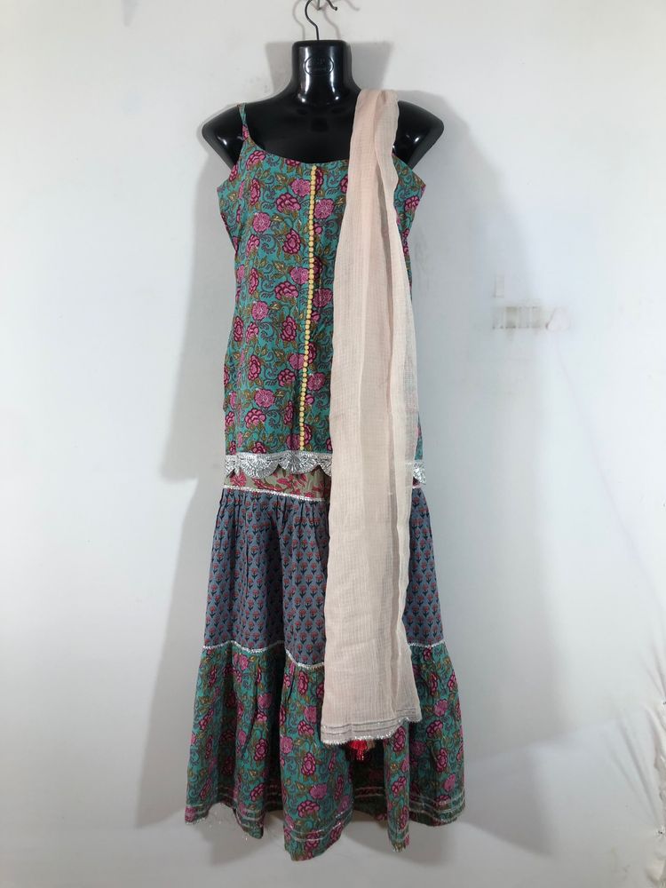 Multi Colour Printed Kurta Set(Women’s)