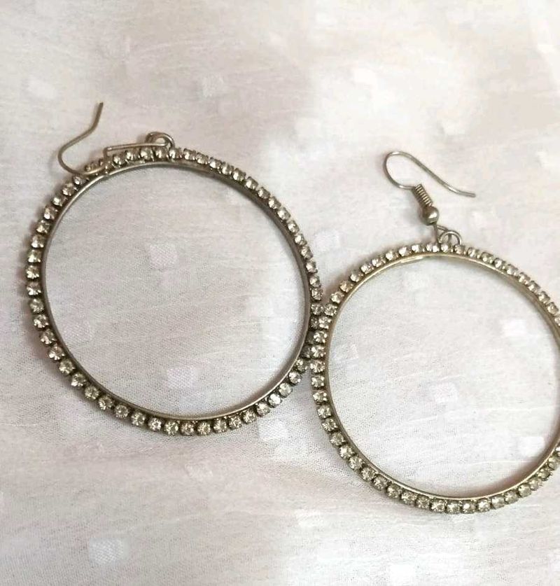 Sparkling Hoop Earrings