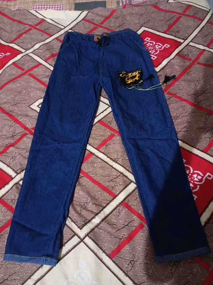 Trendy Blue Denim Jeans