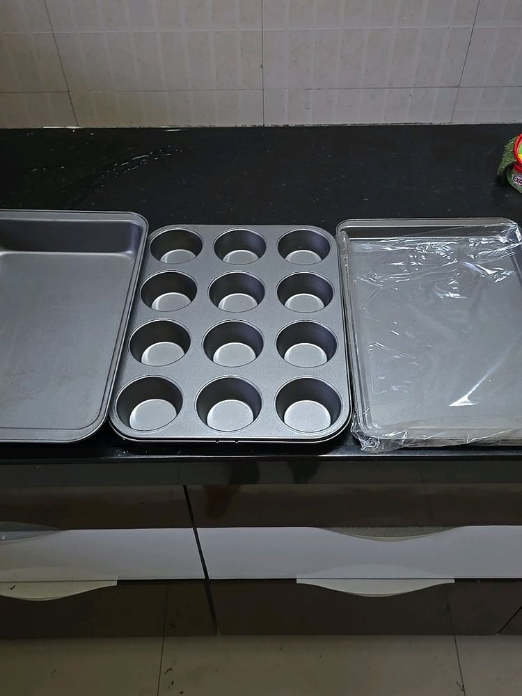 Baking Trays 3 Nos with Masala Organiser
