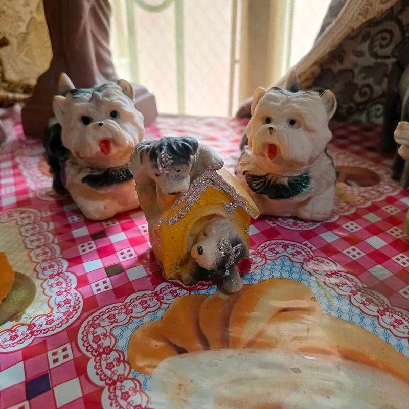 Vintage Dog Figurines - Set of 3