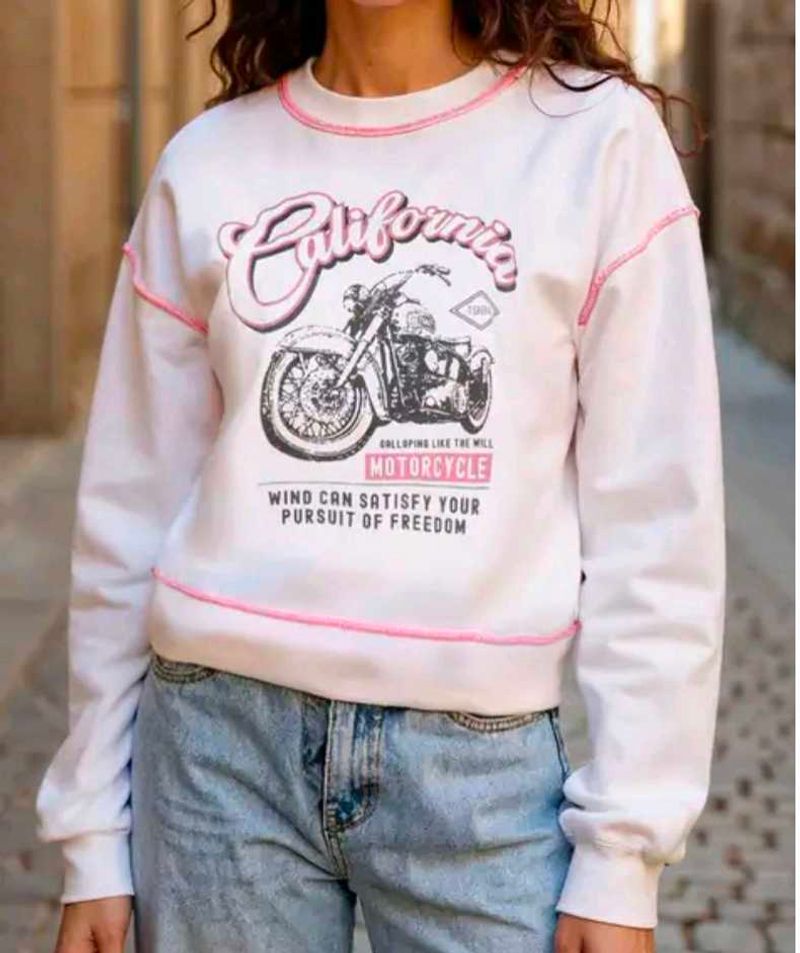 California Motorcycle Graphic Sweatshirt