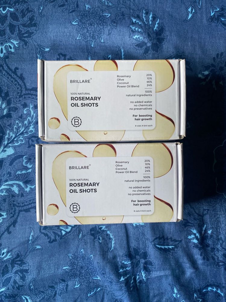 (1) 2 pack of Brillare Rosemary Oil Shots