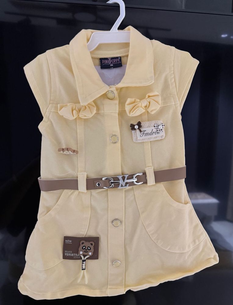 Bbay girl yellow dress