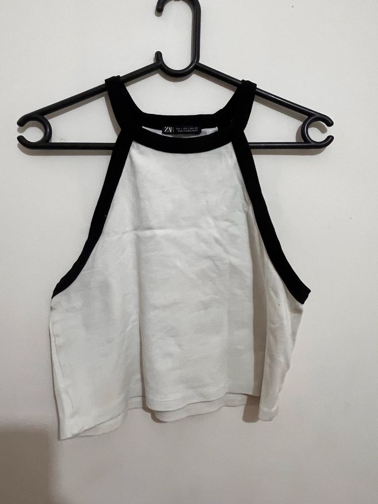 Zara Black &amp; White Tank Top
