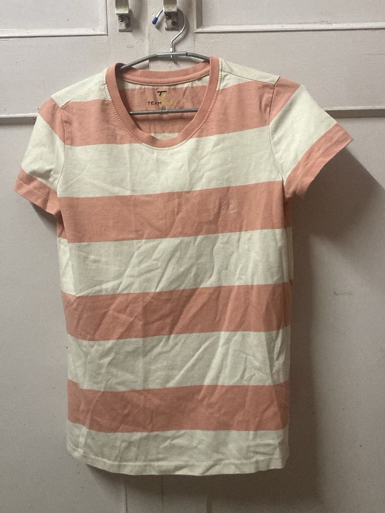 Striped Crew Neck T-Shirt