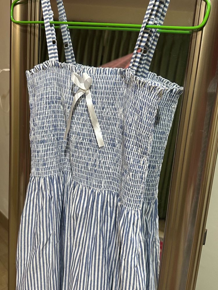 Striped Smocked Sundress
