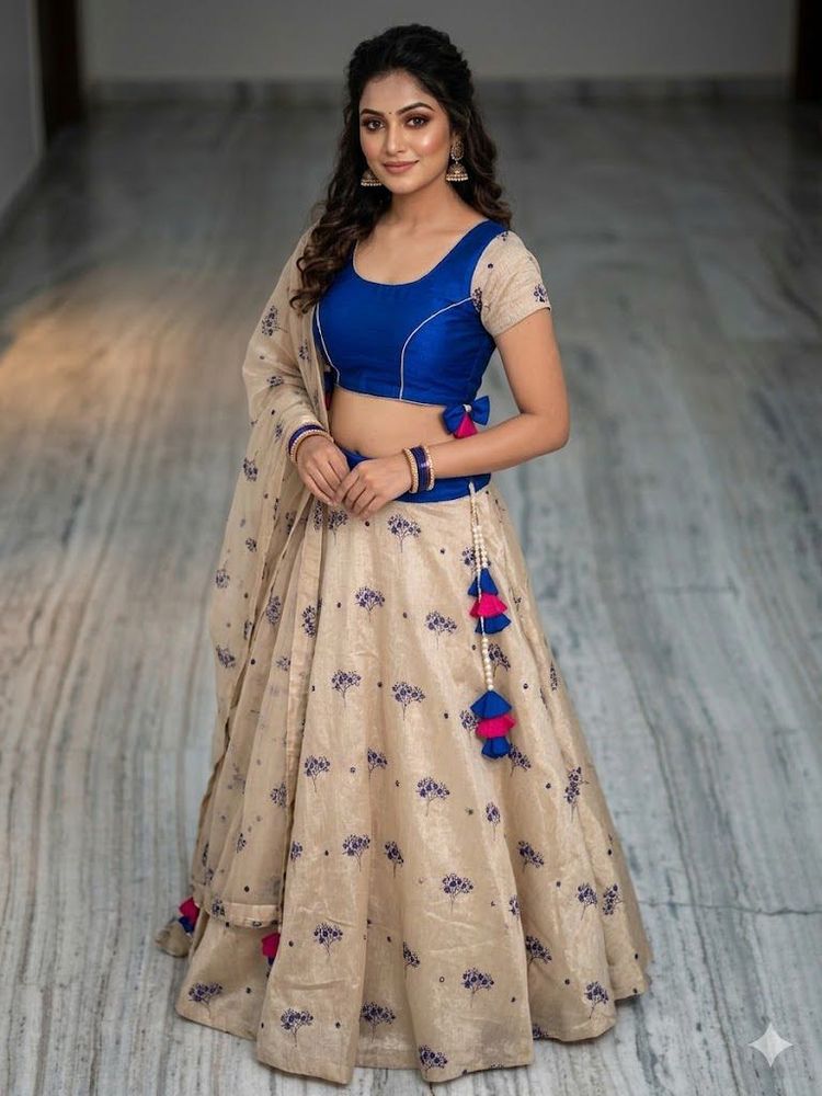 Blue Classy Lehanga Set