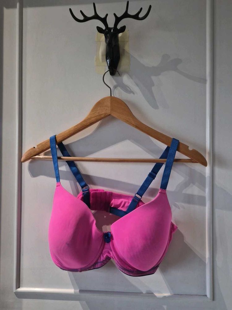 Vibrant Pink Padded underwired Bra
