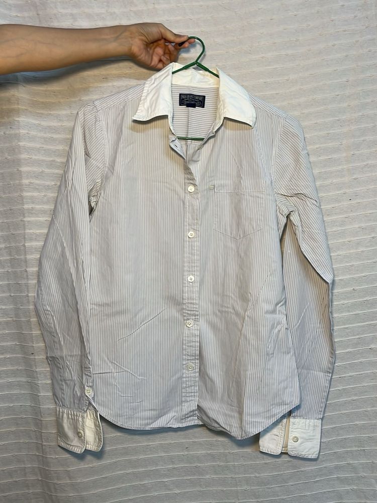 Classic Striped Button-Down Shirt