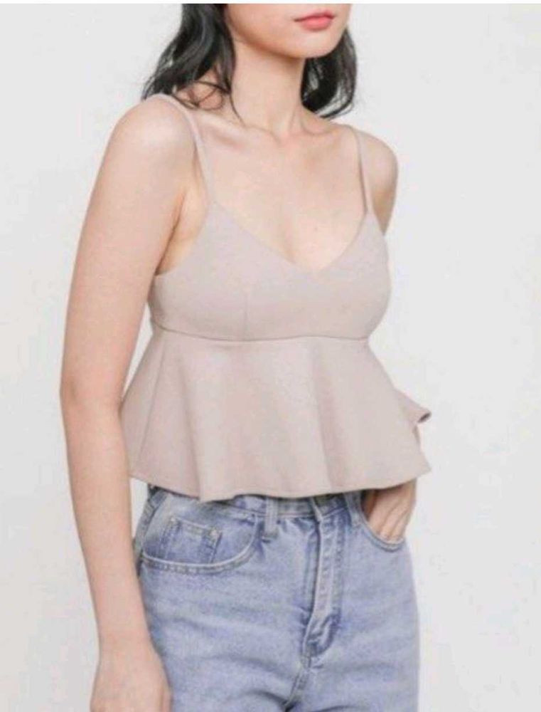 Stylish Peplum Camisole Top